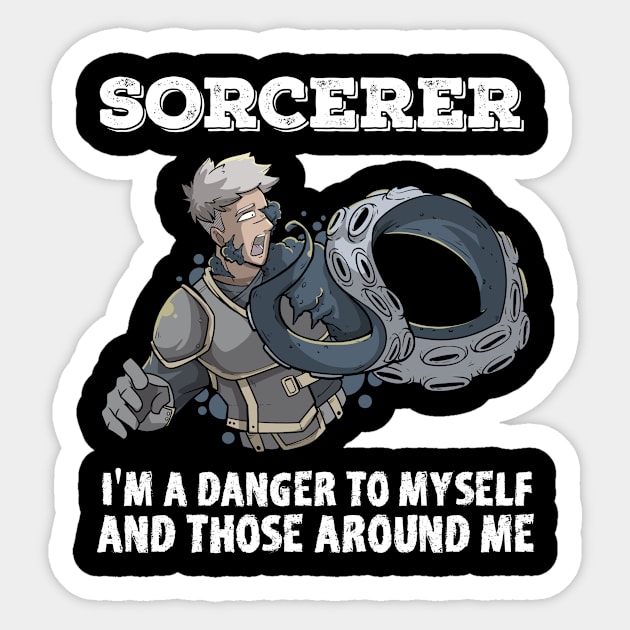 Wizard Mage RPG PnP Roleplaying Dungeon Sorcerer Meme Gift Sticker by TellingTales